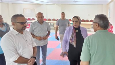 وكيل رياضة الدقهلية تتفقد مركز شباب البوها قبل افتتاحه