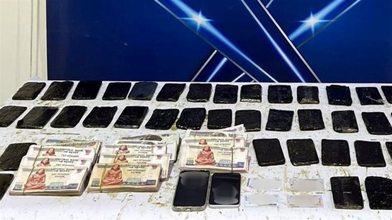 مخدرات المضبوطات،