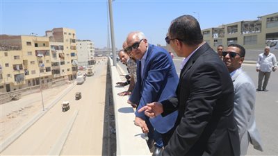 محافظ الجيزة يتفقد نسب تنفيذ مشروع توسعة وتطوير كوبرى 15 مايو (صور)
