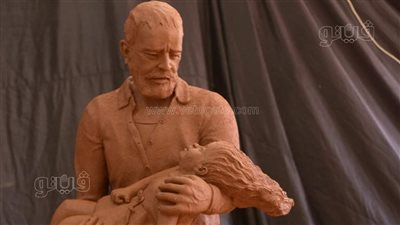 زلزال تركيا وسوريا المدمر، مشروع نحتي لـ ديفيد وجيه بـ فنون المنيا