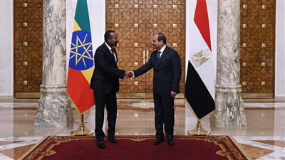  سد النهضة يتصدر لقاء السيسي ورئيس وزراء إثيوبيا بقصر الاتحادية (فيديو وصور)