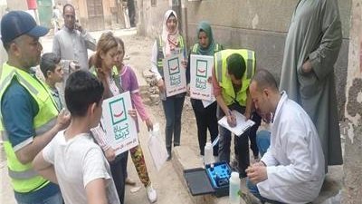 قافلة مائية لتوعية ترشيد استهلاك المياه بقرية أم اخنان