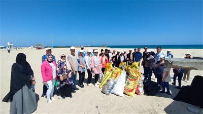 انطلاق فعاليات المبادرة الوطنية لا للبلاستيك على شاطئ البحر في العريش