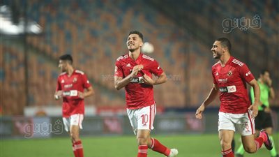 محمد شريف يتقدم بالهدف الثاني للأهلي في مرمي المقاولون بالدوري 