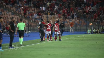 الدوري المصري، آخر مباراة للأهلى على ملعب المقاولون 