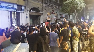 جماهير الأهلي بالإسكندرية تحتفل بالفوز على الزمالك