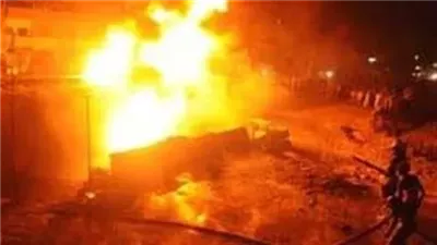 نشوب حريق في محطة وقود بالسعودية 