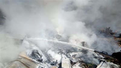 الوطنية للطوارئ: لا توجد خسائر في الأرواح بحادث حريق مخزن السكك الحديدية (صور)