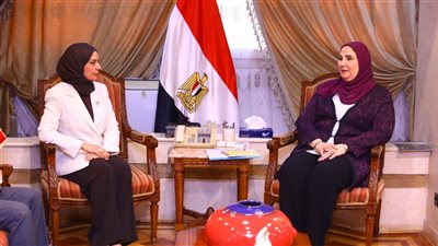 وزيرة التضامن تبحث مع سفيرة البحرين تعزيز التعاون المشترك 