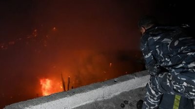 حريق هائل في حي الثورة بدمشق (صور) 