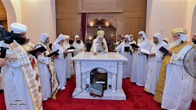 البابا تواضروس يدشن كنيسة في دير الأنبا بيشوي بوادي النطرون