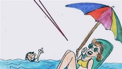 طرائف المصايف في كاريكاتير فيتو 