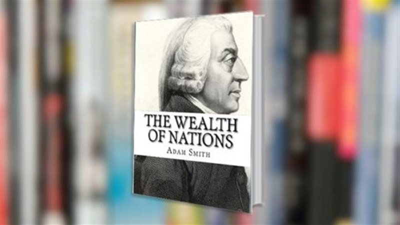 غلاف كتاب ثروة الأمم،
