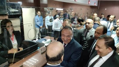 مساعد وزير العدل ومحافظ الإسكندرية يفتتحان مكتب توثيق السيارات 