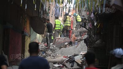 تفاصيل معاينة النيابة لعقار حدائق القبة المنهار