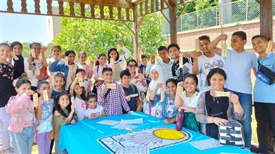 أطفال الإسماعيلية يحتفلون بذكرى اكتشاف حجر رشيد (صور) 