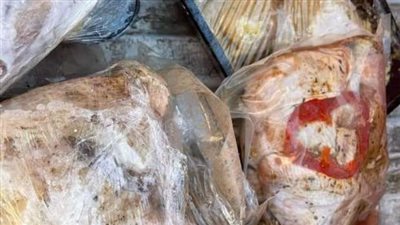 ضبط  طن دواجن و150 كيلو كبدة وقوانص غير صالحة في إمبابة