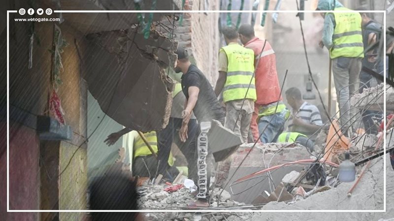 انهيار عقار حدائق
