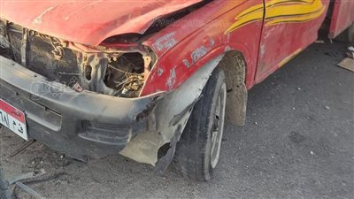 ارتفاع عدد مصابي انقلاب سيارة ربع نقل على طريق شق التعبان لـ 21 عاملا