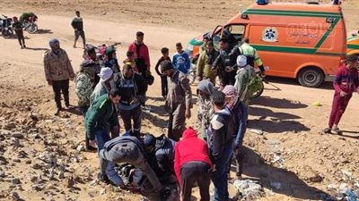 مصرع شخصين في حادث تصادم بالوادي الجديد 