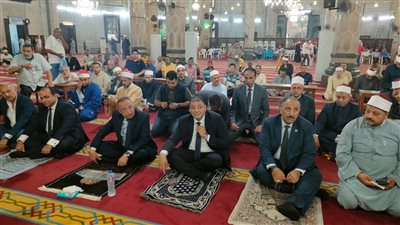محافظ الإسكندرية يشهد الاحتفال بالعام الهجري الجديد بمسجد أبي العباس