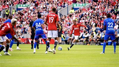 مانشستر يونايتد يهزم ليون بهدف نظيف وديا