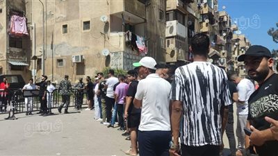 توافد جمهور المصري لشراء تذاكر مباراة نهائي كأس الرابطة ( صور)