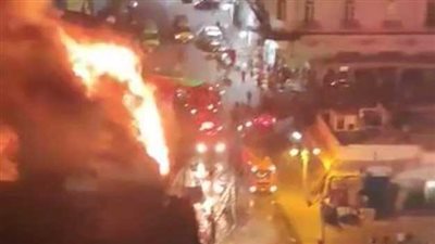 حريق هائل يلتهم مطعما شهيرا فى الإسكندرية دون إصابات