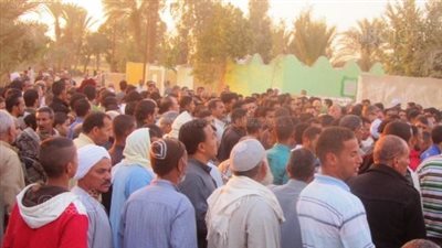 تشييع جثمان طفل غرق في مياه النيل ببني سويف