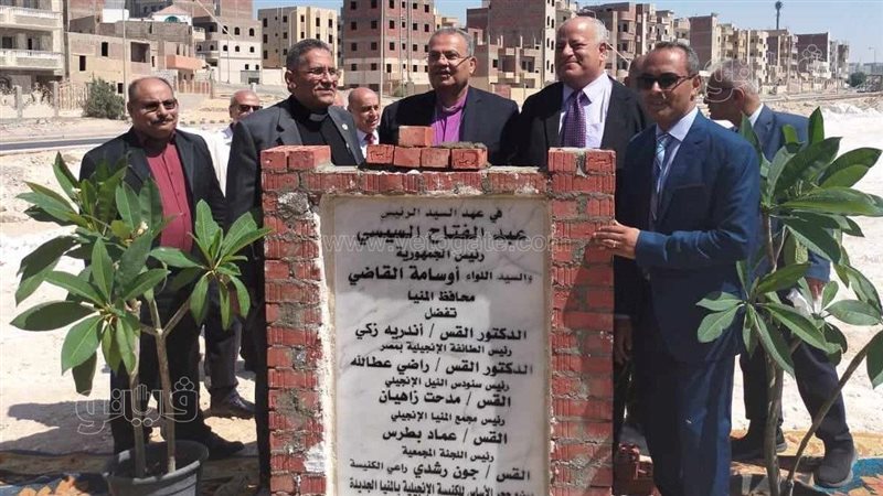 وضع حجر الأساس لكنيستين
