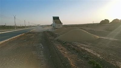 إنشاء مسطح أخضر كمتنفس لأهالي واحة الداخلة بالوادي الجديد 