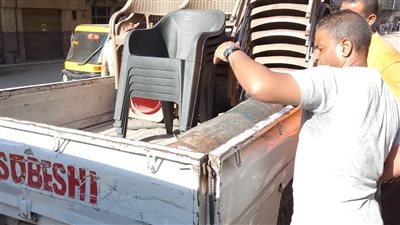 تحرير 58 محضر إشغال فى مركز ملوى بالمنيا