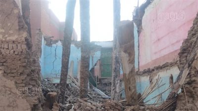 انهيار منزل وتصدع آخر وتلف 4 أجهزة عرائس بجهينة بسوهاج 