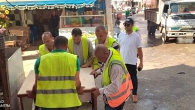 إزالة كشكين ورفع 534 حالة إشغال طريق مخالف بالبحيرة (صور)