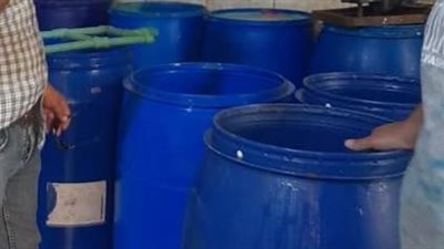 ضبط مصنع للمنظفات بدون ترخيص بمدينة العريش