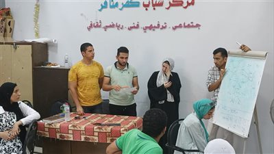 استمرار ورش قيم وحياة بإدارة شباب بنها