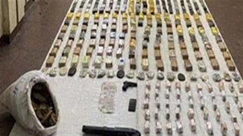 المخدرات المضبوطة،