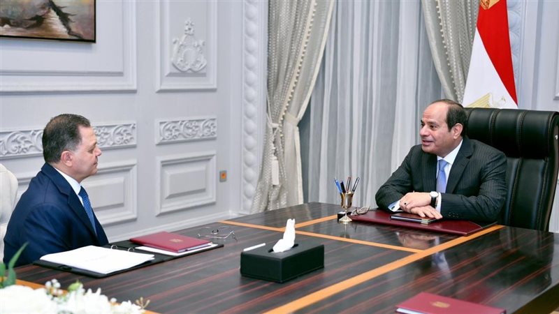 الرئيي السيسي ووزير