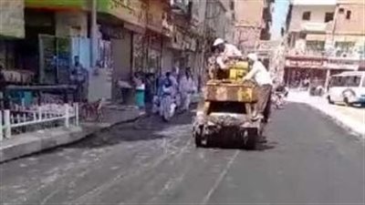 رفع كفاءة ورصف 6 طرق بملوى جنوب المنيا (صور)