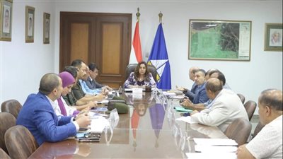 محافظ دمياط تناقش الأثر البيئى للمزارع السمكية المجاورة على مدينة الأثاث