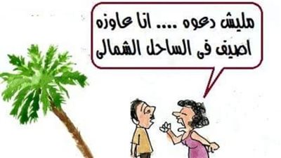   من طرائف المصايف والأزواج في كاريكاتير فيتو 