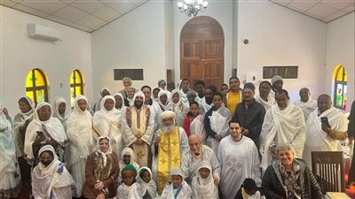 الأنبا چوزيف يلتقي شعب الكنيسة الإثيوبية في بتسوانا