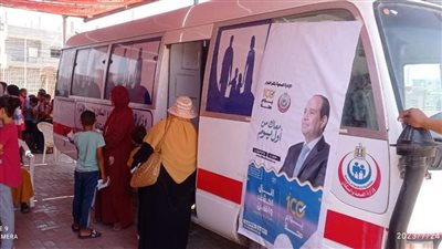 خدمات صحية وبيطرية خلال قافلة سكانية بمدينة بكفر الدوار في البحيرة (صور)