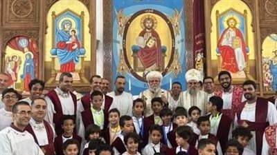 الأنبا أكليمندس يرسم 23 شماسا لكنيسة الأمير تادرس بمدينة نصر 