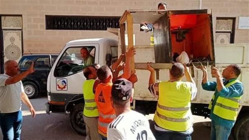رفع حالات إشغال طريق