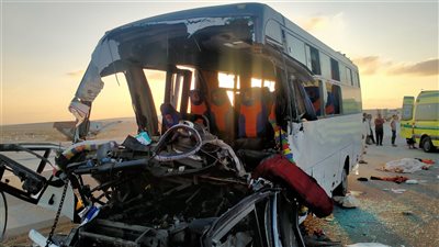 ارتفاع ضحايا حادث طريق قرية الجلالة لـ 3 جثث و37 مصابا