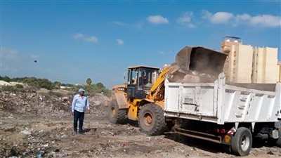 حملة نظافة مكبرة بجمصة ترفع 870 طن مخلفات وأتربة 