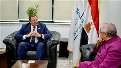 رئيس الاعتماد والرقابة الصحية يستقبل وفد مستشفيات الكنيسة الأنجليكانية