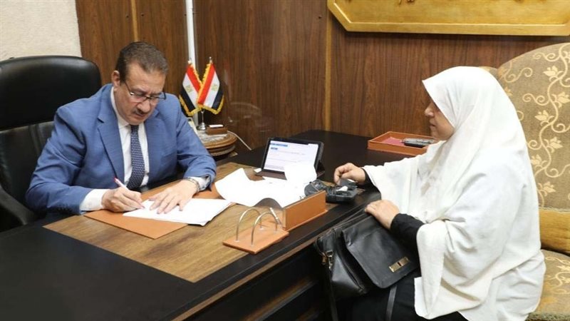 محافظ المنوفية خلال