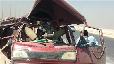 إصابة 6 أشخاص فى انقلاب سيارة على الطريق الدائرى الأوسطى 